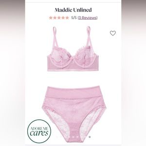 Adore me Maddie Unlined bra and panty set